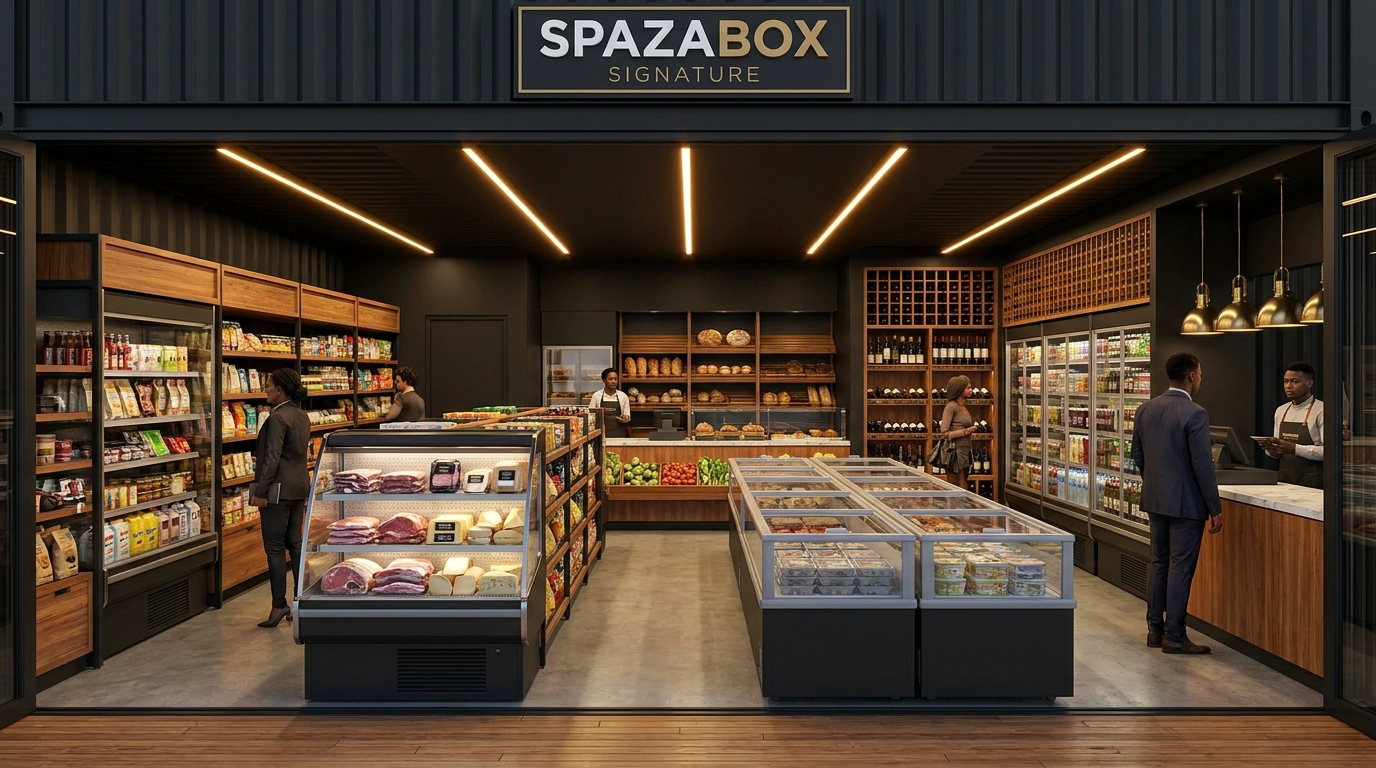 Supermarket interior